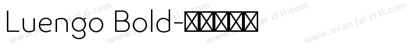 Luengo Bold字体转换